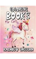 Rainbow Unicorn Coloring Book For Girls