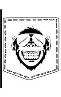 Ape Wearing Sunglasses Pocket