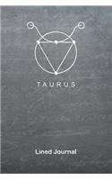 Taurus: Lined Paper Journal(6 Series)