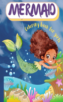 Mermaid coloring book for girls