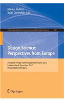 Design Science: Perspectives from Europe