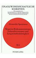 Negative Einkommensteuer, Lohnsubventionen Und Langzeitarbeitslosigkeit