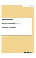 Rückstellungen nach IAS 37: Internationale Rechnungslegung