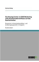 Das Buying-Center im B2B-Marketing und resultierende Einflüsse auf das Kaufverhalten