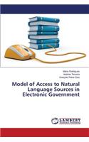 Model of Access to Natural Language Sources in Electronic Government