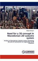 Need for a 3D concept in Macedonian 2D cadastre system