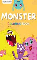 Monster Coloring Book: for Kids Ages 4-8 A Fun Colouring Activity Book