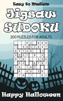 Easy to Medium Jigsaw Sudoku Happy Halloween