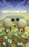 Sheep Coloring Book: A Farm Animals Coloring Book For Adults Shaun the Sheep Coloring Book Stress-relief Coloring Book For Grown-ups and kids Farm Animal Activity Book f