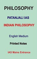 Indian Philosophy English Medium Printed Notes of Patanjali IAS For IAS PCS Mains