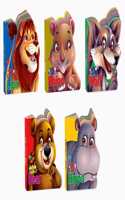 Toddlerâ€™S Amazing AnimalsÂ | Pack Of 5 Books (V1) | Super Jumbo Combo For Collecters And Library Cut Out Die Cut Shape Learning Books