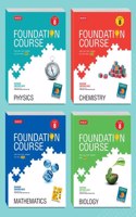 Mtg Foundation Course For Ntse-Nvs-Boards-Jee-Neet-Nso-Imo Olympiad - Class 8 (Physics, Chemistry, Mathematics & Biology), Based On Latest Competency Based Education 2022- Set Of 4 Books