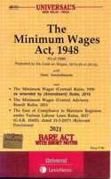 The Minimum Wages Act, 1948- Bare Act With Short Notes [2021 Edn]