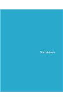 Sketchbook: Large Blue Design Drawing Book
