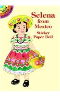 Selena from Mexico Sticker Paper Doll