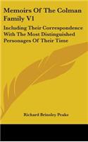Memoirs Of The Colman Family V1: Including Their Correspondence With The Most Distinguished Personages Of Their Time(English)