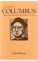 In Search of Columbus: The Sources for the First Voyage