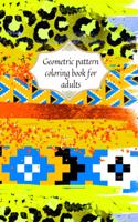 Geometric patterns coloring book for adults