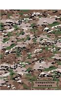 Composition Notebook: Green Camouflage College Ruled Writing Notebook