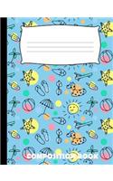 Composition Book: Doodle Composition Notebook Wide Ruled