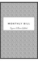 Monthly Bill Organizer & Planner Notebook