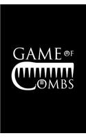 Game of Combs: Notebook & Journal