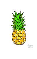 Pineapple Notebook: Lined College Ruled Note Book Paper For Work, Home Or School. Cute Stylish Trendy Notepad Journal For Taking Notes, Diaries Or Journaling.