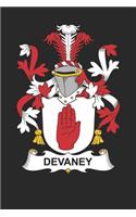 Devaney: Devaney Coat of Arms and Family Crest Notebook Journal (6 x 9 - 100 pages)