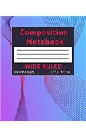 Composition Notebook Wide Ruled