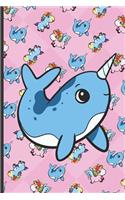 Narwhal and Unicorns Notebook: Note Book and Journal for Writing, Deep Thoughts, Creative Thinking, Work Planning, Business Notes and for School Activities