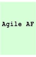 Agile AF: Blank Lined Journal