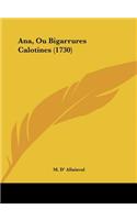 Ana, Ou Bigarrures Calotines (1730)