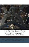 Le Problème Des Causes Finales