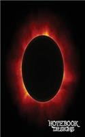 Notebook Designs: Solar Eclispe Journal/Diary, Blank Paper, 100 Pages, 8x5, Composition Book, Solar Eclispe
