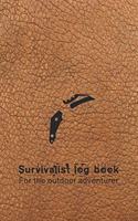 Survival log book for the outdoor adventurer