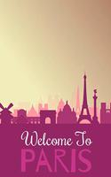 Welcome To Paris: (Travel Journal) (Travel Notebook) (Travel Diary) Lined Journal, 120 Pages, 6" x 9", Amazing design and high quality cover.