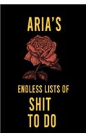 Aria's Endless Lists of Shit to do
