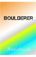 Boulderer Notizbuch