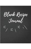 Blank Recipe Journal: Blank Recipe Journal / Notebook / Cook Book for Women, Wife, or Mom - Birthday or Christmas Gift