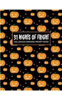 31 Nights of Fright Halloween Drawing Prompt Book