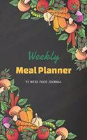 Weekly Meal Planner: 52 Week Food Journal - Healthy Meal Planner - Menu Organizer - Happy Meal Planner and Shopping List - Meal Prep Weight Loss - Daily Family Food Reco