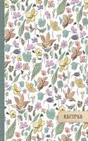 Vintage Flowers Recipe Journal
