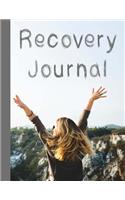 Recovery Journal: 8.5 x 11" Showing achievement view Journal - notebook - planner to support you in your recovery and celebrate your positive daily achievements