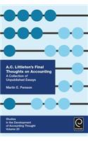 A. C. Littleton's Final Thoughts on Accounting