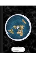 Flat Earth Composition Notebook: College Ruled 93/4 X 71/2 100 Sheets 200 Pages for Writing