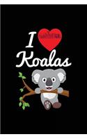 I Koalas: Valentine's Day Notebook Journal