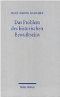 Das Problem Des Historischen Bewusstseins