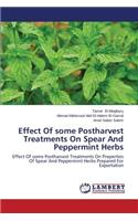 Effect Of some Postharvest Treatments On Spear And Peppermint Herbs