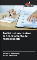 Analisi dei meccanismi di finanziamento dei microprogetti