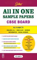 Golden All in One Sample Papers for Class X Cbse Board 2020